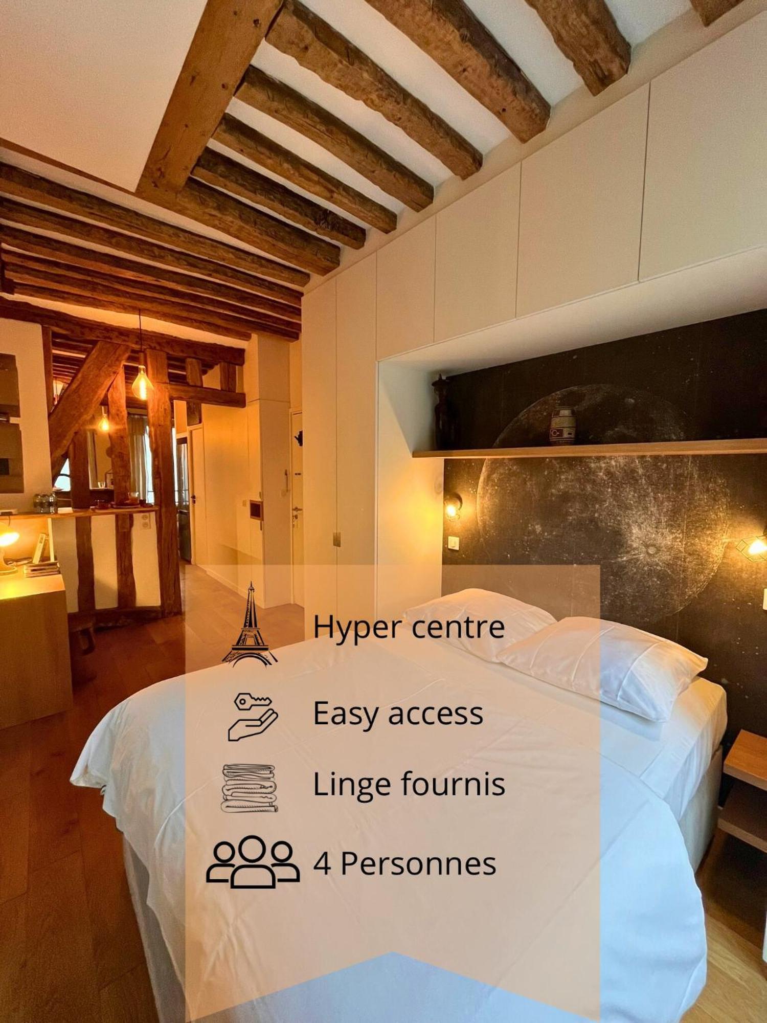 פריז Appartement A Saint-Paul En Plein Coeur Du Marais 4 Pers מראה חיצוני תמונה